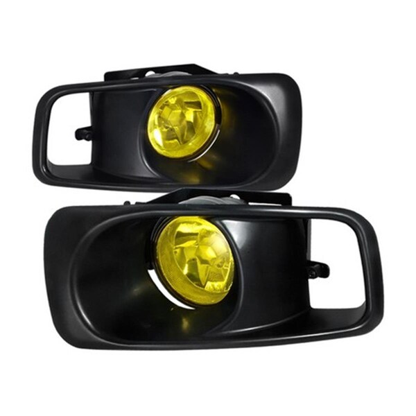 Overtime Fog Lights for 99 to 00 Honda Civic Yellow - 10 x 12 x 18 in. OV3185822 - main